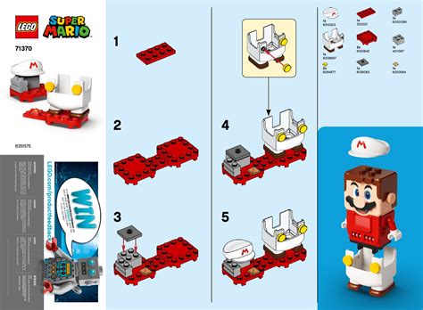 Lego 71370 Fire Mario Power Up Pack Instructions Super Mario