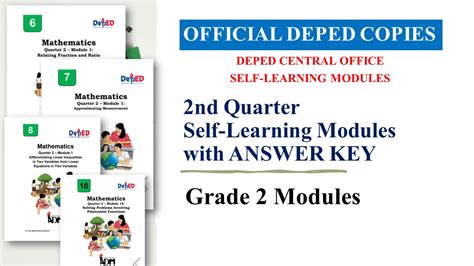 2nd Quarter Modules For Grade 2 Deped Tambayan