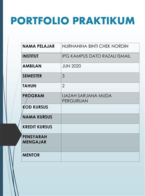 Portfolio Praktikum Nurhaniha By Bm5 0620 Nurhaniha Binti Chek Nordin