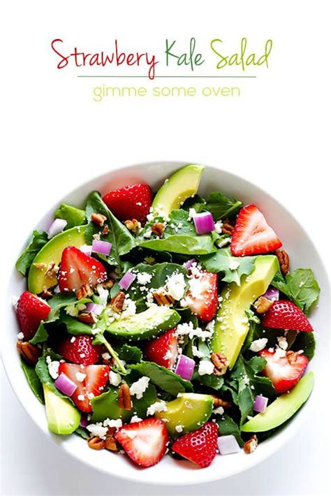 Strawberry Kale Salad Gimme Some Oven Recipe Strawberry Kale