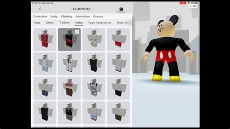 Mickey Mouse Roblox Avatar