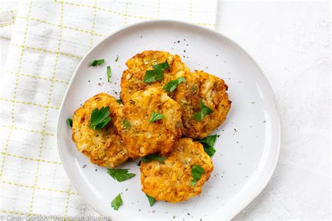 The fried egg on top isn't. Air Fryer Potato Pancakes | Vegetarian Mamma