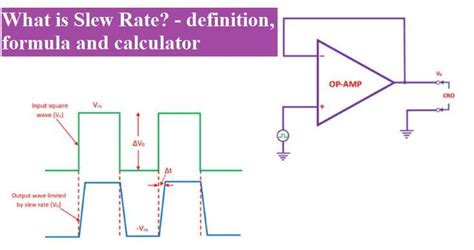 What Is Slew Rate Definition Formula And Calculator Definitions