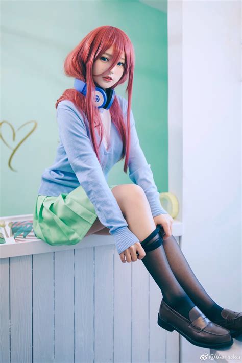 Nakano Miku Anime Cosplay Go Toubun No Hanayome Anime Аниме