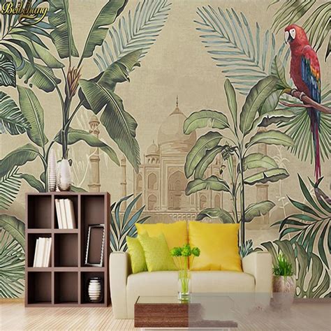 Beibehang Custom Wallpapers Large Mural Wall Stickers Retro Southeast