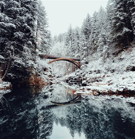 Brücke Bedeckt Mit Schnee · Kostenloses Stock Foto
