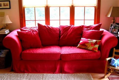 Decorate your living room around your red leather couch or sofa in a way that makes it a prominent piece in the room or in a way that minimizes the bold arrange accent furniture around the room that complements the sofa and style you want to create. 17+ best images about Red couch decorating ideas on ...