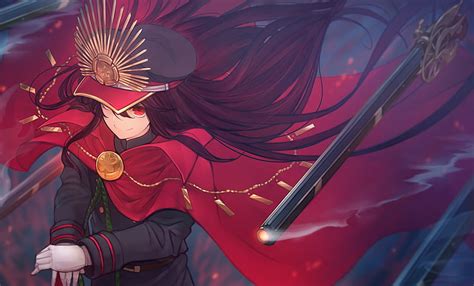 Oda Nobunaga Arquero Demonio Gran Orden Del Destino Anime Chica