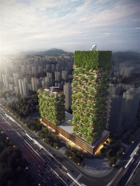 The First Vertical Forest In China Is Raising In Nanjing Stefano