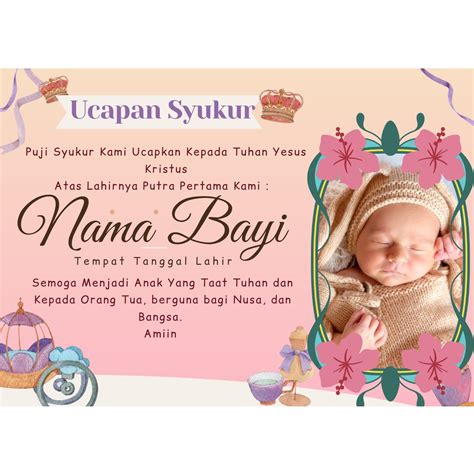 Top Kartu Ucapan Kelahiran Anak Pertama Disebut Bayi Imagesee