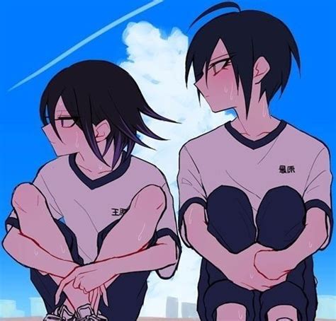 The detective that blushes too much【ahoge】. Shuichi Saihara x Reader x Kokichi Ouma: Cαѕє Cℓσѕє∂ ...