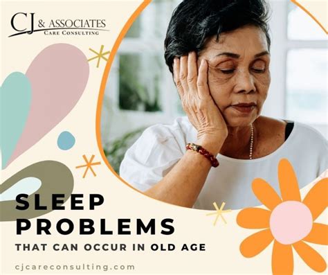 Cj And Associates Sleep Problems That Can Occur In Old Age