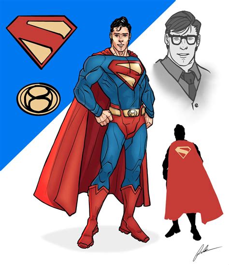 A Man In A Superman Suit Standing Next To Another Man With Glasses On