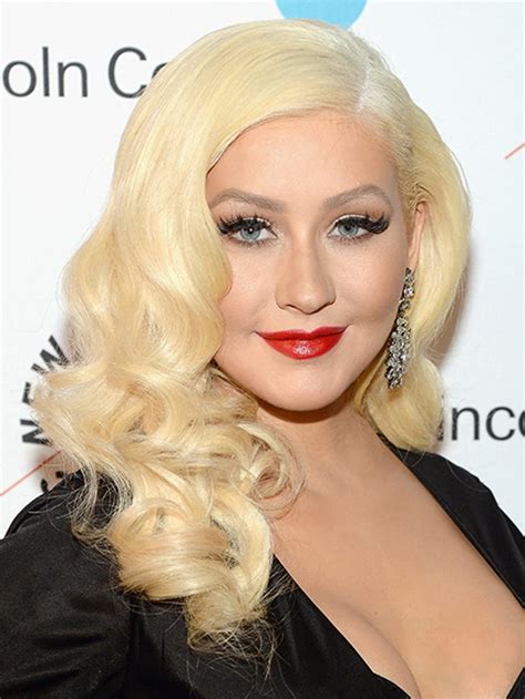 Christina Aguilera Red Hair Allure