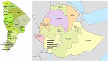 Map of the study region. Map of Afar region Map of Ethiopia. | Download ...