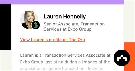 Lauren Hennelly Senior Associate Transaction Services At Exbo Group