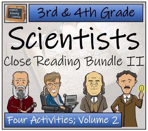 Famous Scientists Volume Close Reading Activity Bundle Rd Grade Th Grade Close Reading