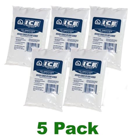 Igloo Maxcold 5 Pack Reusable Ice Block Soft Gel Non Toxic Cooler Ice