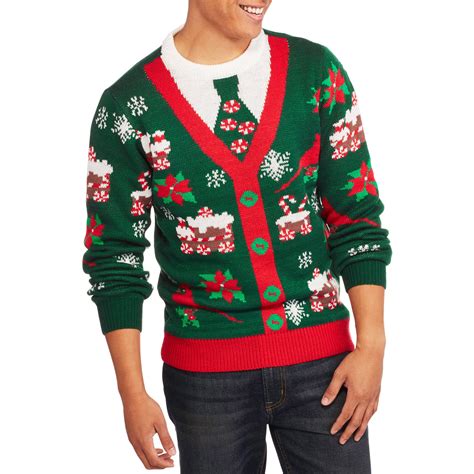 Christmas Button Cardigan Mens Ugly Sweater