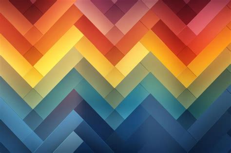 Premium Ai Image Colorful Chevron Pattern Wallpaper