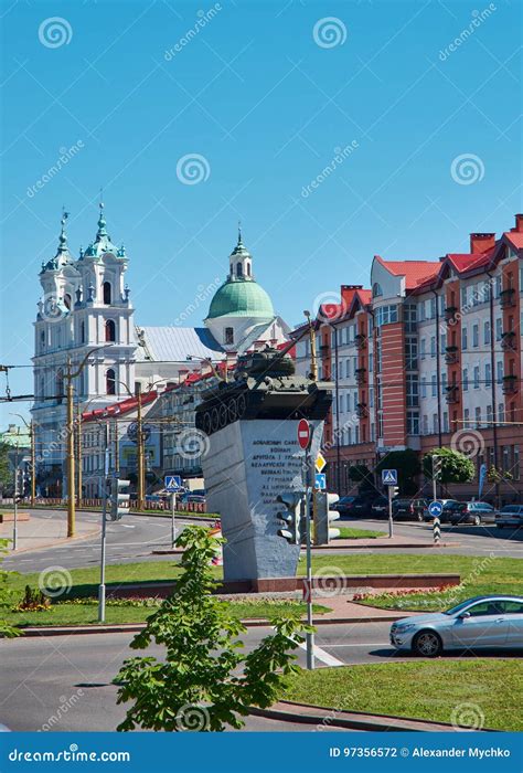 Street In Grodno Belarus Editorial Photography Image Of Architecture