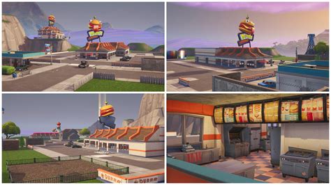 The epic battle between durr burger and tomato head rages on. my recreation of durr burger so far : FortniteCreative