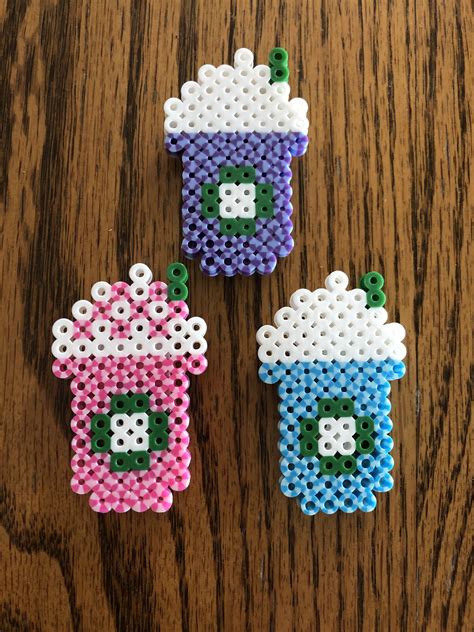 Perler Hama Bead Starbucks Multi Colored Magnets Pearl Beads