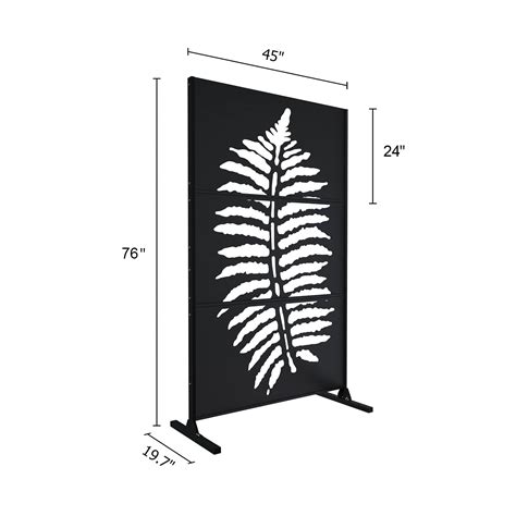 Decorative Outdoor Privacy Screens And Panels Divider With Stand Laser