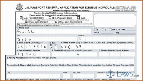 Renewal Passport Forms Australia Form Resume Examples Pv9w7go97a