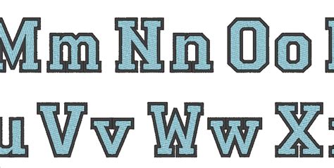 Varsity Collegiate Collegiate Type Font Machine Embroidery Designs