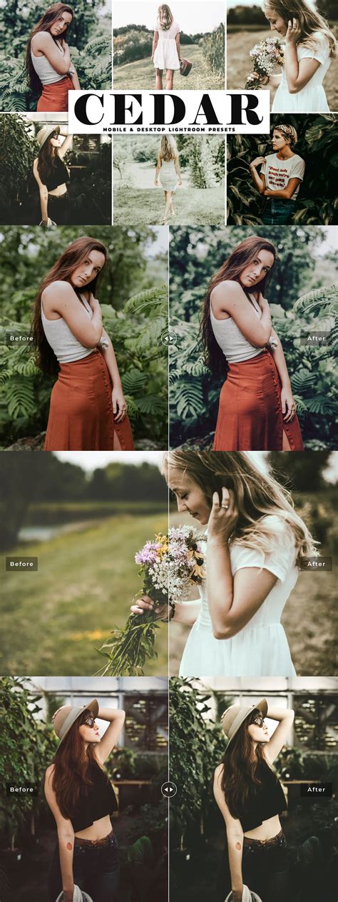 You can choose from a variety of more than 80 unique mobile presets. Cedar Mobile & Desktop Lightroom Presets by creativetacos ...