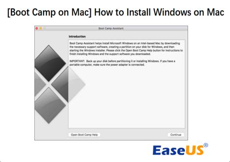 Boot Camp On Mac How To Install Windows On Mac Easeus