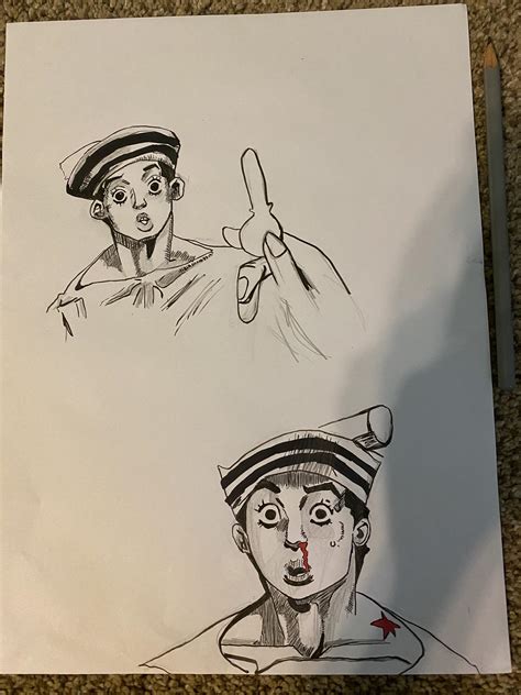 Thought Id Share My Surprised Josuke Sketches Rstardustcrusaders