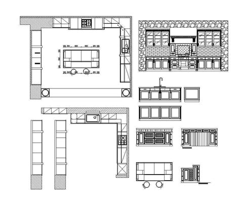 Various Kitchen Cabinet Autocad Blocks And Elevation V2 All Kinds Of