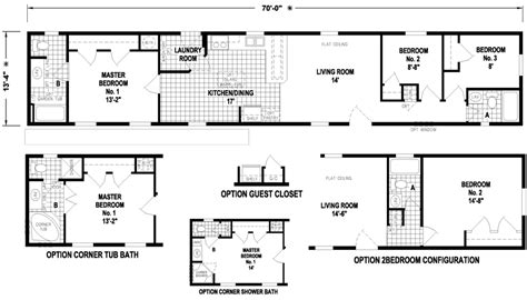 Enjoy browsing our impressive collection of single wide floor plans. Amazing 14x70 Mobile Home Floor Plan - New Home Plans Design