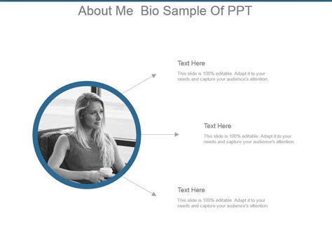 About Me Bio Sample Of Ppt Powerpoint Templates Download