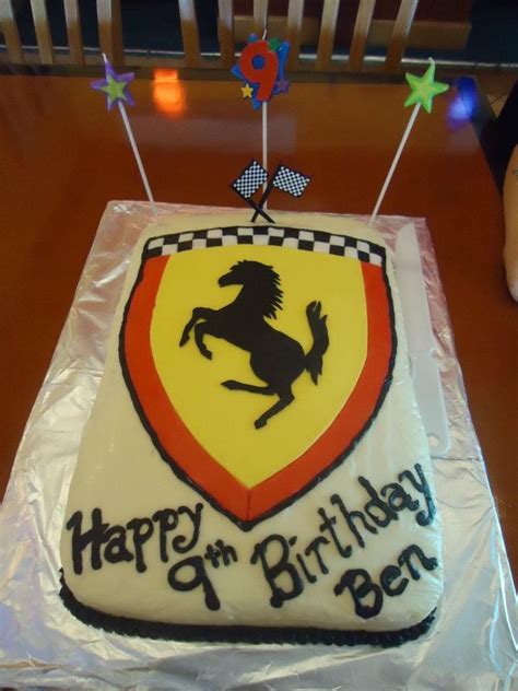 Instead of michael schumacher, the stig is the driver! Ferrari cake | Ferrari cake, Desserts, Cake