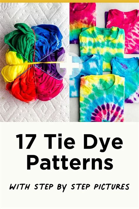 Easy Tie Dye Patterns And Folding Techniques Diy Tie Dye Designs Tie