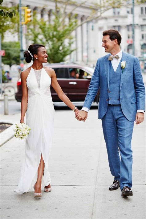 City Hall Weddings New York Wedding Day Style Interracial Wedding