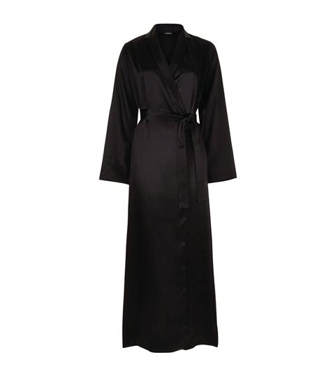 La Perla Entry Long Silk Robe Harrods Us