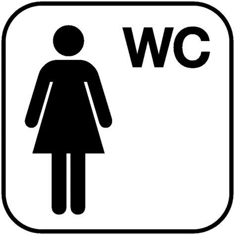 Hinweis und verbotsschilder gestalten und drucken. Symbol-WC-Schilder "Damen WC" - Toilettenschilder online ...