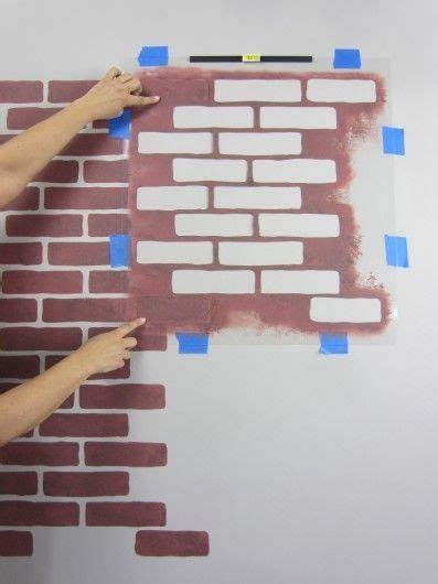 How To Construct Perfect Diy Brick Walls Wall Stencils Diy Brick
