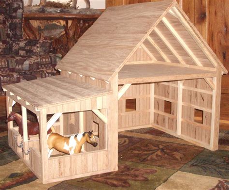 Hand Crafted Wooden Toy Barn 7 By Wild Cat Hollow Creations