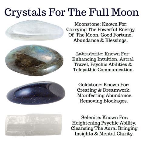 Free Shipping Crystals For The Full Moon Moonstone Selenite