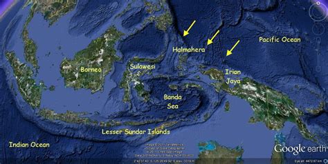 Map Of The Indonesian Archipelago And Indonesian Throughflow