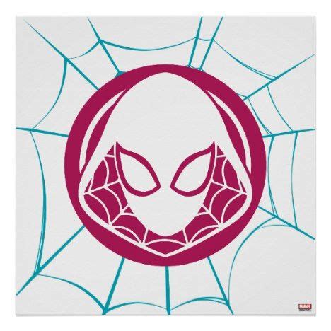Ghost-Spider Icon Poster | Zazzle.com in 2021 | Spiderman birthday