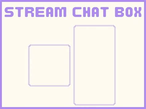 Twitch Chat Box Overlay Purple Twitch Overlay Chat Stream Etsy UK