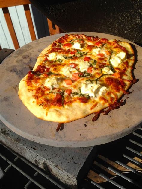 I had heard of grilled pizza but was afraid to try it. How To Grill Pizza on The Big Green Egg | GrillGirl ...