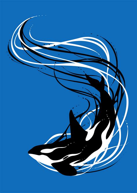 Wall Art Print Fantasy Killer Whale Ukposters