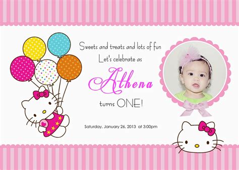 The hello kitty party is so popular that we have dedicated this entire section to hello kitty birthday party ideas. Hello Kitty Birthday Invitation Maker Create Hello Kitty ...